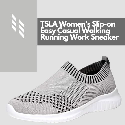 TSLA Women's Slip-on Easy Casual Walking Running Work Sneaker